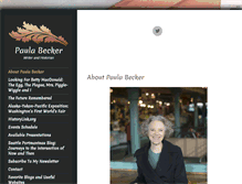 Tablet Screenshot of paulabecker.org